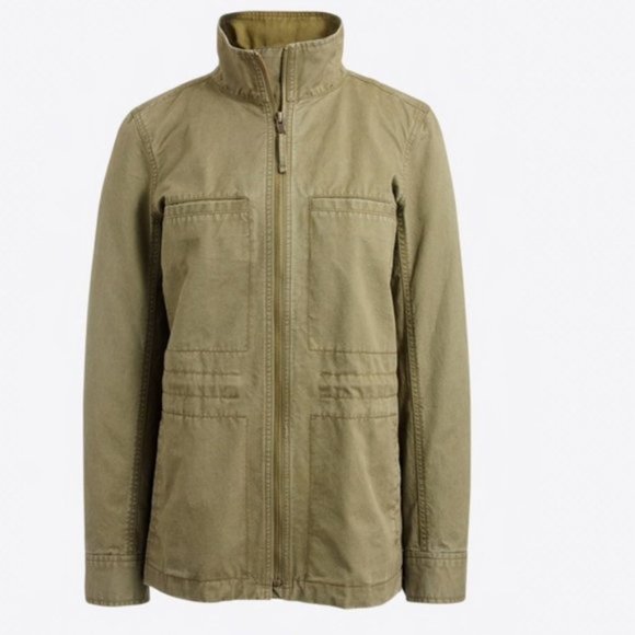 J. Crew Factory Olive Green Jacket - Picture 3 of 8